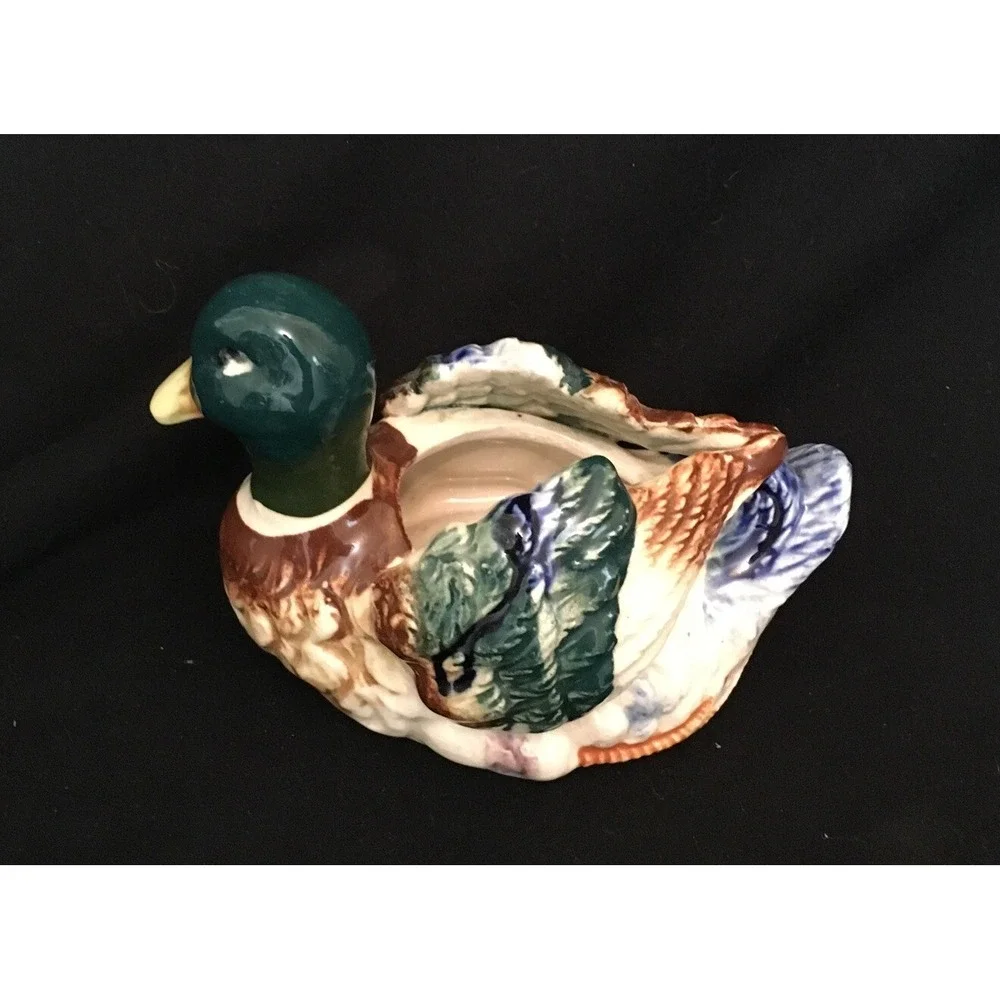 Vintage‎ Mallard Duck Planter 5 1/2